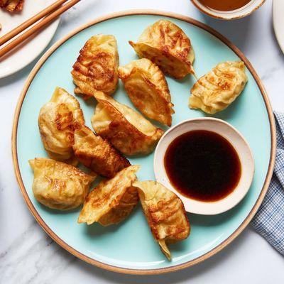 Decadent fried dumplings with a sweet and salty sauce