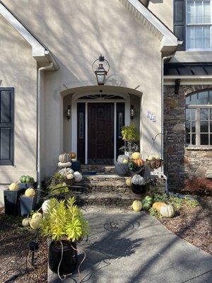 New Custom Electric Lantern Installed on House Exterior