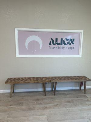 Indoor sign covering interior window