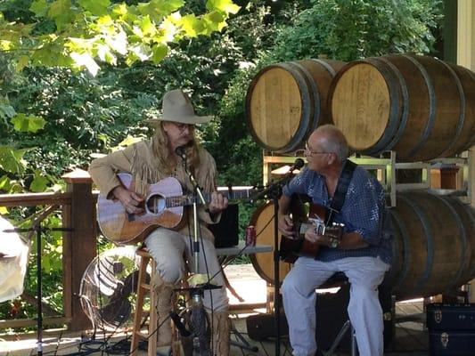 Live music on the patio