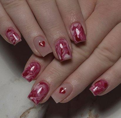 Valentine's Day nail art