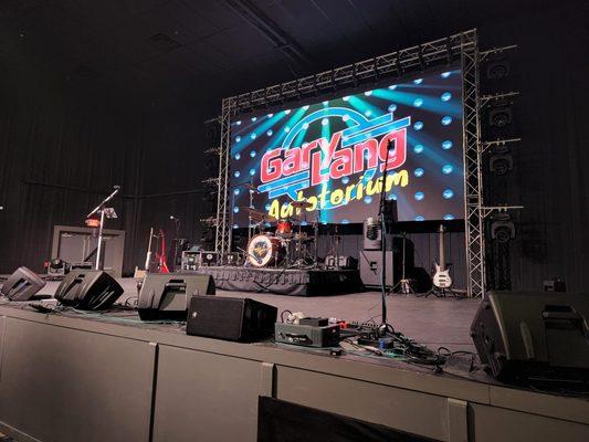 Stage with HD Video Screen