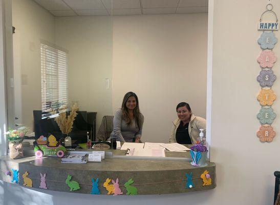 These two wonderful ladies of the staff are so sweet, friendly, and helpful!  Yvette is to the left & Melissa to the right.