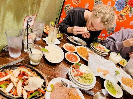 Chicken fajitas