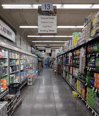 Beverages aisle