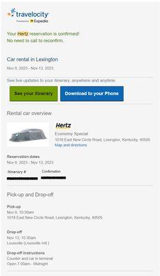 Hertz Car Rental - Lexington - New Circle HLE