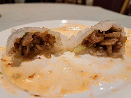 Inside the Steamed Taro Dumpling (Steamed Dim Sum menu)