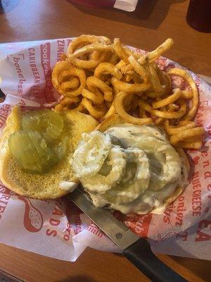 Fried Pickle Burger