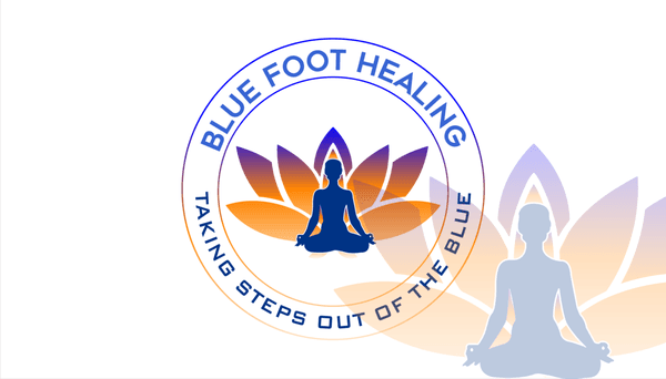 Blue Foot Healing Banner Logo ©PRNielson