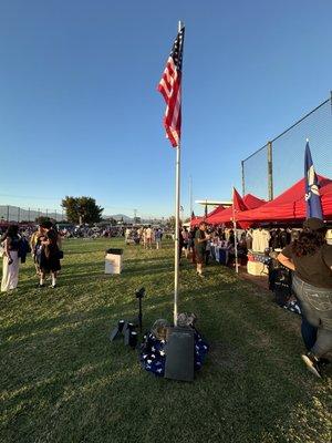 lots of people here tonight for 4th July celebration