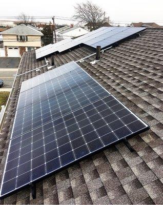 Just one of our many sleek solar energy systems installed quickly and efficiently.