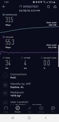 300Mbps + on a wireless connection