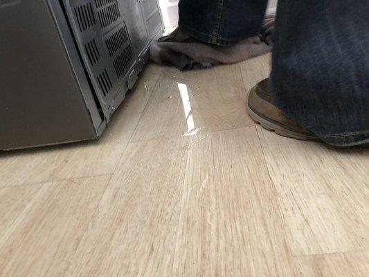 A ton of water can spill out onto your flooring and into a lower floor