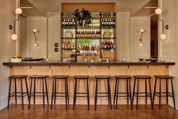 Our bar - perfect for dining, happy hour or drinks