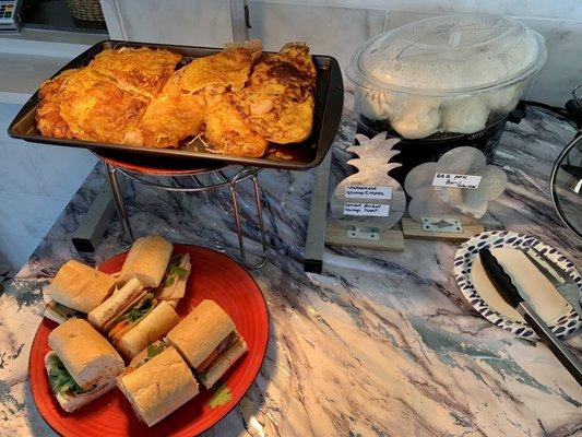 Vietnamese Shrimp Crepes, Shrimp Toast, and BBQ Pork Bun