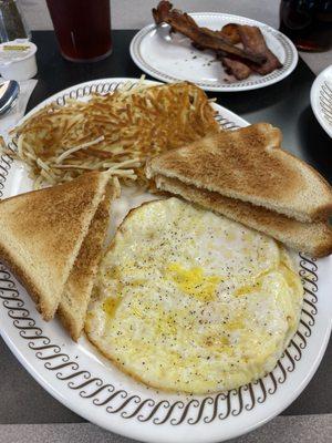 Breakfast special that also came with a waffle.