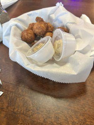 Hush puppies with butter