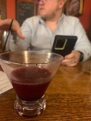 Blueberry martini