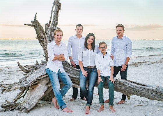 Family Beach Portraits on Sanibel, Florida