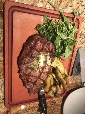 Ribeye was great...potatoes not so much