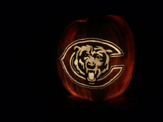 Let's go Bears pumpkin!!!