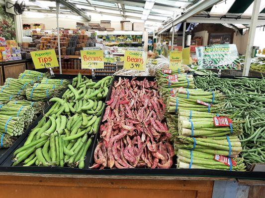 Three Varieties Of Beans & Asparagus