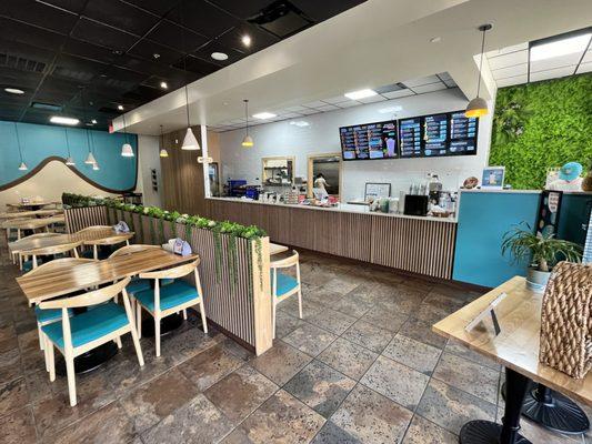 Food counter and dining area