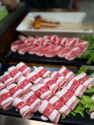 Meat trays (beef and wagyu)