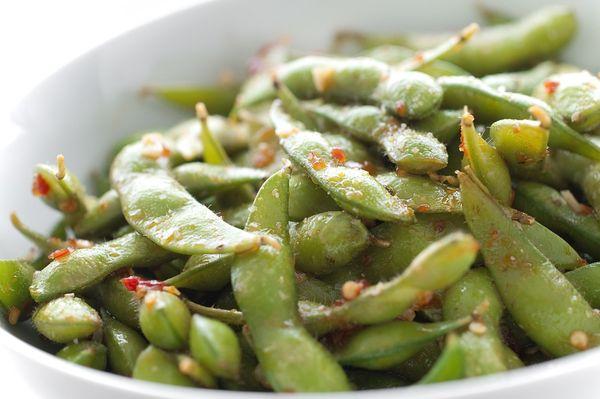 Spicy Garlic Edamame