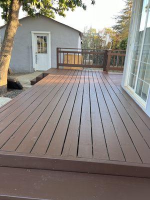 Painted deck