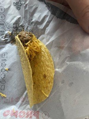 Saddest looking taco...