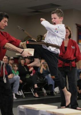 Martial arts builds confidence through challenges and successes.