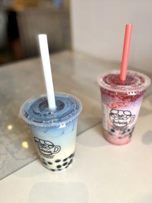 Sapphire Moonlight + Love Potion Milk Tea