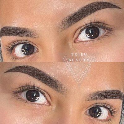 Ombré powder brows