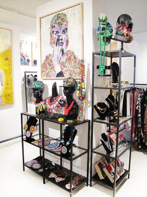 Patricia Field ARTFashion Gallery located at 200 E Broadway, Suite 3D in the Lower East Side NY. One of a kind, hand crafted pieces.