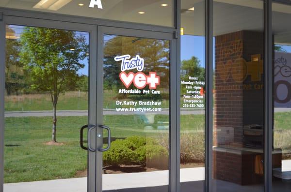 Trusty Vet Research Park Entrance