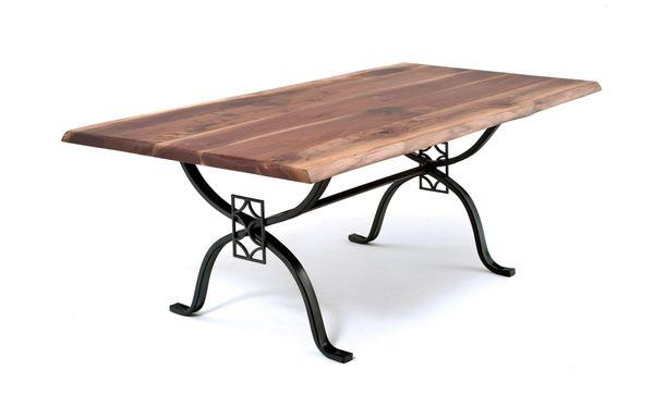 Custom wrought iron and wood furniture made by Arte Fierro Shrewsbury, MA