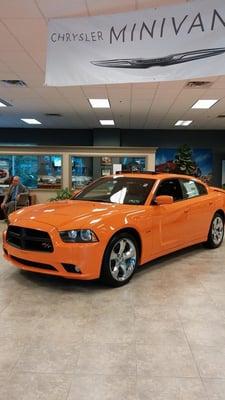 I bought red but the orange is awesome too. Drive the hemi, you'll feel joyous.