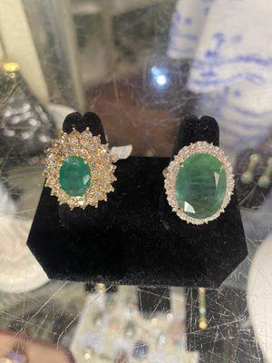 Some fancy real Emerald jewelry at $5k-8k - can't remember which one was which price.