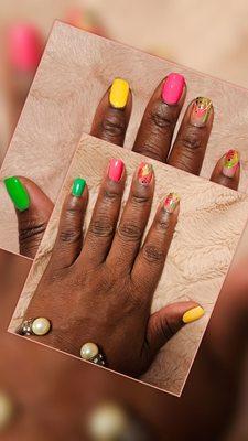 Fiesta, Fiesta  Summer Nails  by Cathy