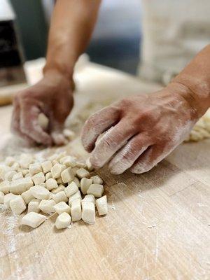 Can you imagine how many "cat ear" noodles are made in a day?