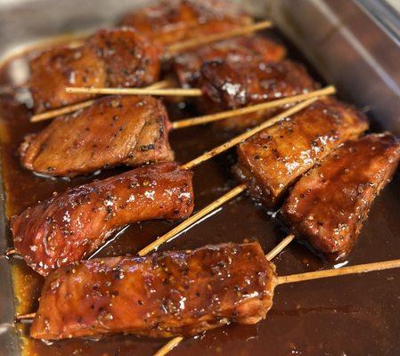 Pork Belly Skewers