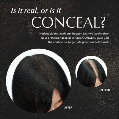 Conceal-Root Touch Up Coverage available in between visits