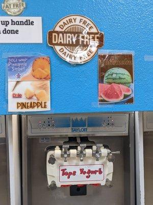 Dairy free options