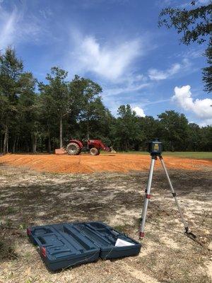 Building a house pad out of Sandy Clay