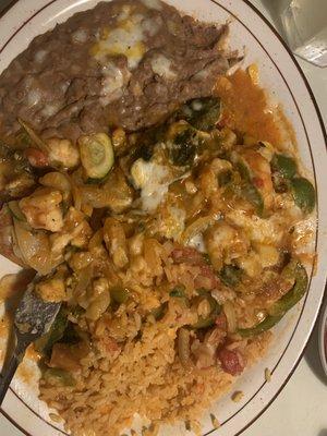 Shrimp and Lobster and Shrimp Relleno