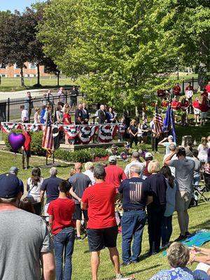 Memorial Day parade/ceremony.