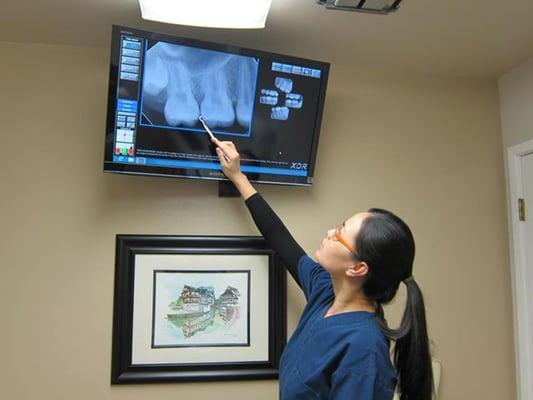 explaining teeth conditions to patient is TV so much easier now.