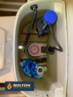 Toilet Tank Plugged, Bolton Plumbers fix the issue. Call Now  (770) 674-6868