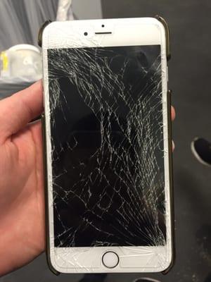 my sad phone before it was fixed